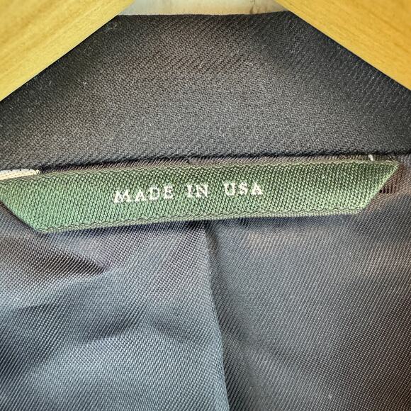 VTG Barcelino Black Full-Zip Cinch Waist Snap Collar Leather Jacket USA Size XS - Picture 7 of 16